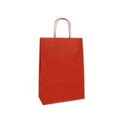 Clairefontaine - 25 Sacs cadeau kraft - 16 cm x 8 cm x 21 cm - rouge