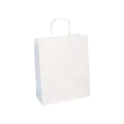 Clairefontaine - 25 Sacs cadeau kraft - 22 cm x 10 cm x 27 cm - blanc