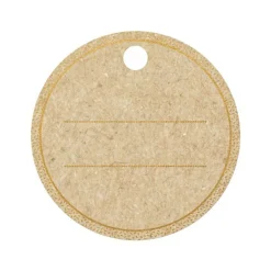 Clairefontaine - 12 Étiquettes cadeau kraft - rond - 8 x 16 cm