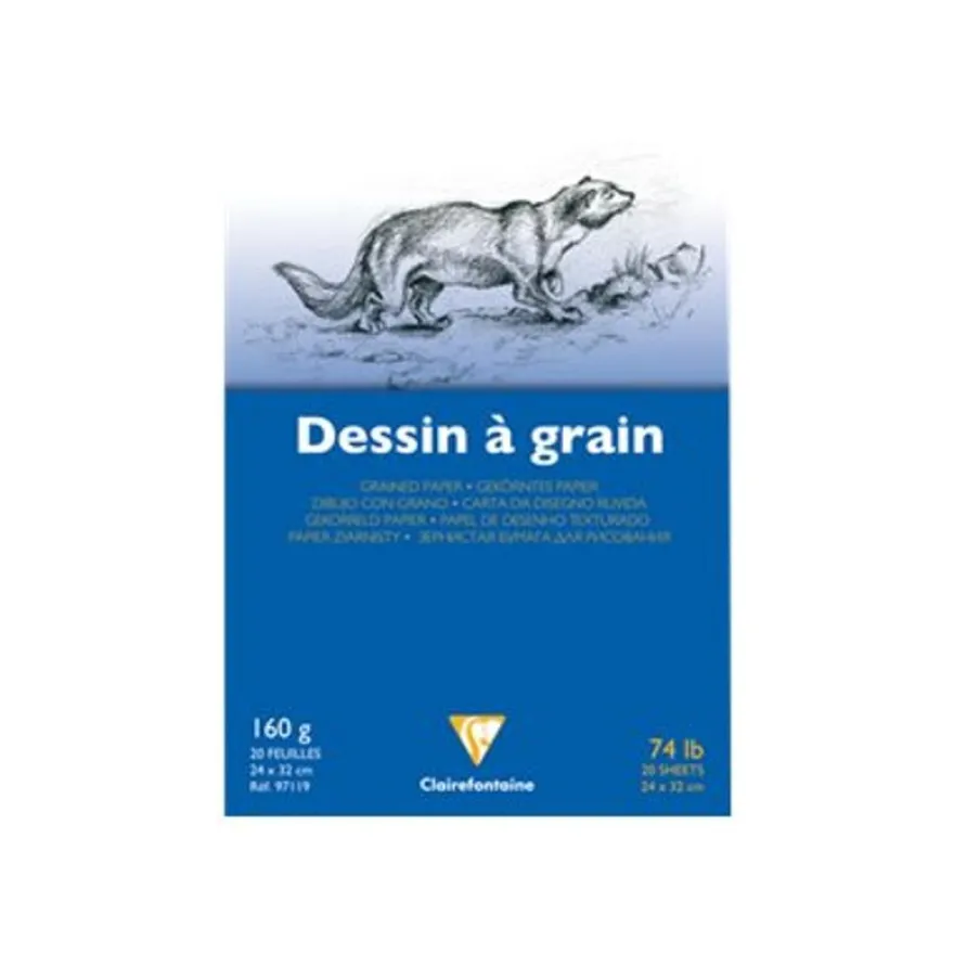Clairefontaine - Bloc dessins - 24 x 32 cm - 20 feuilles - 160 gr