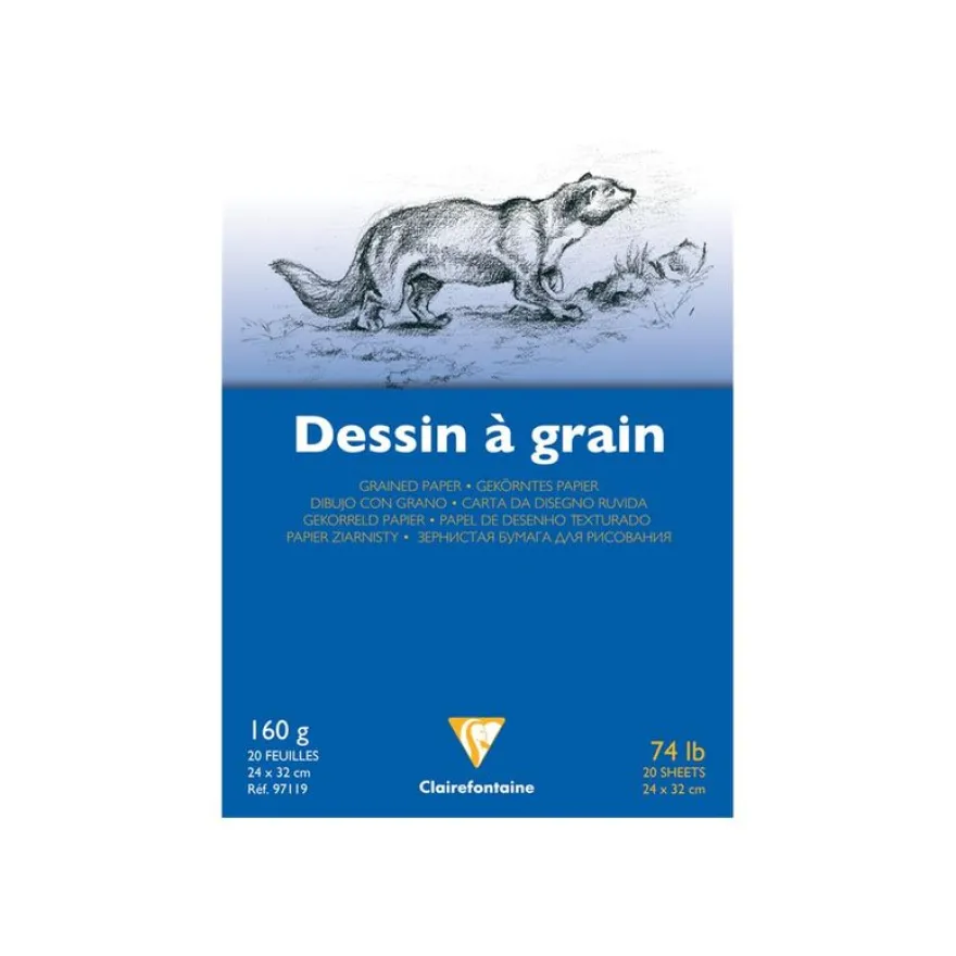 Clairefontaine - Bloc dessins - 24 x 32 cm - 20 feuilles - 160 gr