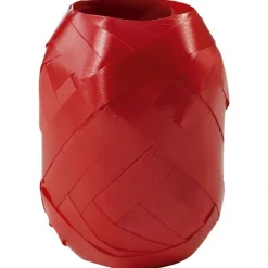Clairefontaine - Bolduc œuf lisse - ruban d'emballage 7 mm x 10 m - rouge