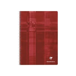 Clairefontaine - Cahier à spirale A4 (21x29,7 cm) - 180 pages - grands carreaux (Seyes) - disponible dans différentes couleurs
