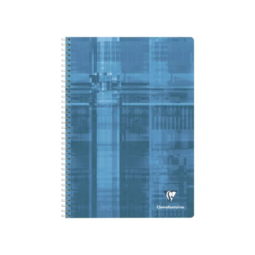 Clairefontaine - Cahier à spirale A4 (21x29,7 cm) - 180 pages - grands carreaux (Seyes) - disponible dans différentes couleurs