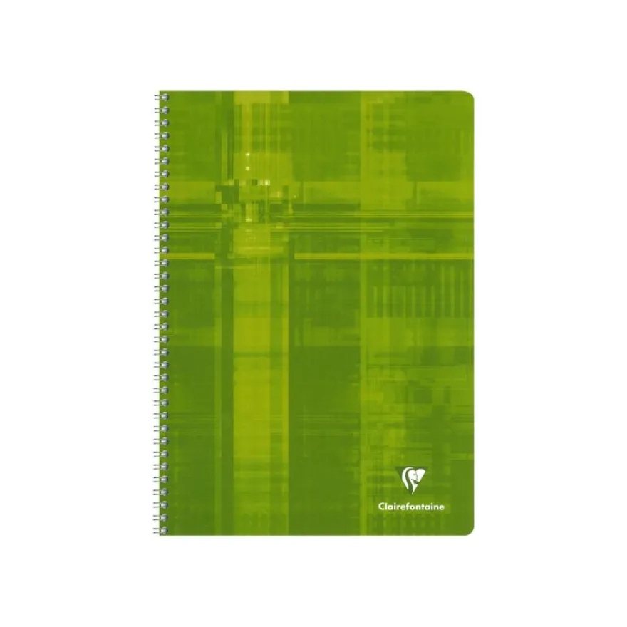 Clairefontaine - Cahier à spirale A4 (21x29,7 cm) - 100 pages - grands carreaux (Seyes) - disponible dans différentes couleurs