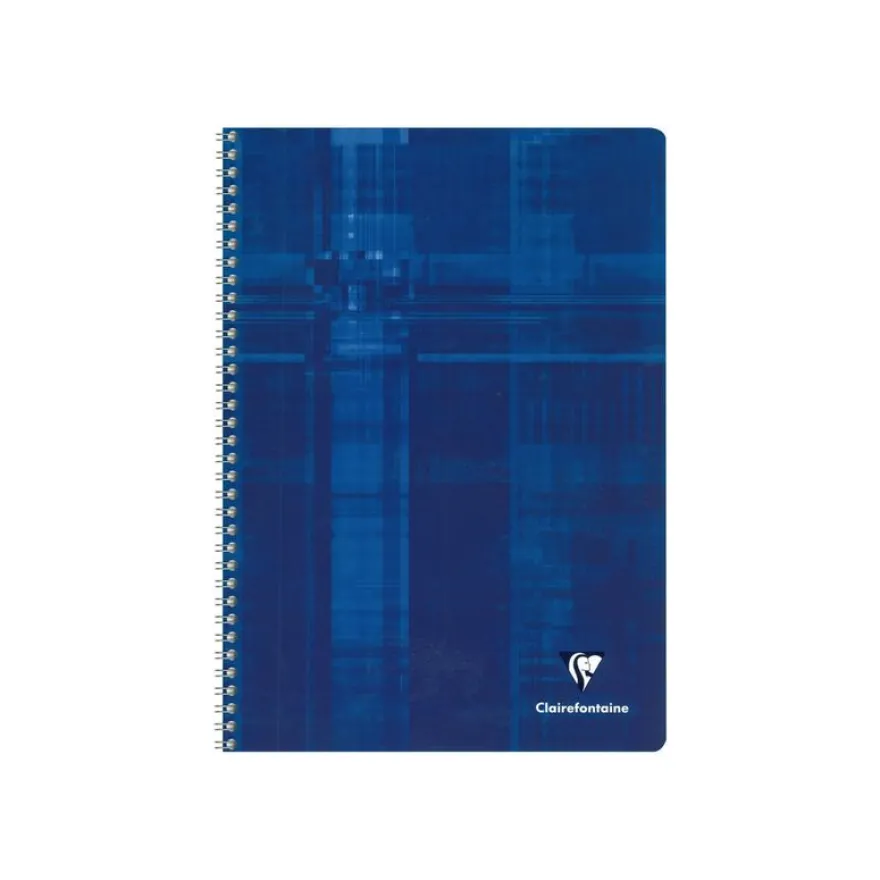 Clairefontaine - Cahier à spirale A4 (21x29,7 cm) - 100 pages - grands carreaux (Seyes) - disponible dans différentes couleurs