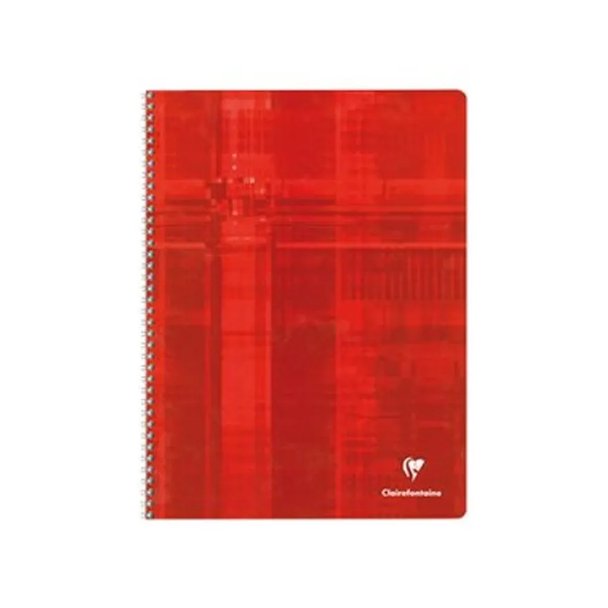 Clairefontaine - Cahier à spirale 24 x 32 cm - 180 pages - petits carreaux (5x5 mm) - disponible dans différentes couleurs