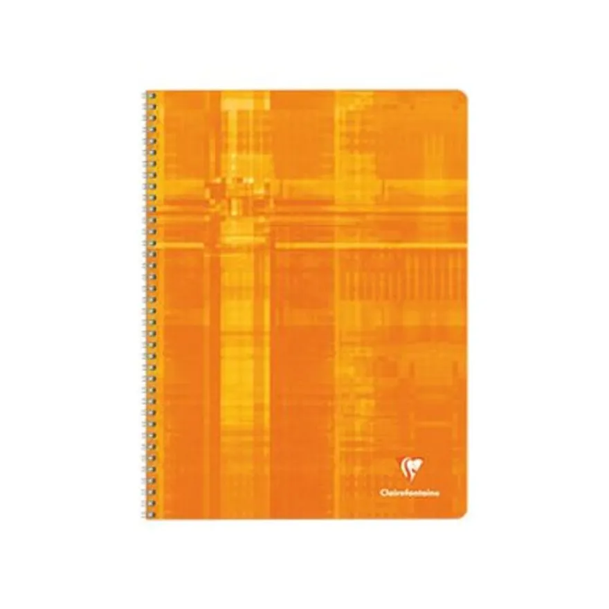 Clairefontaine - Cahier à spirale 24 x 32 cm - 180 pages - petits carreaux (5x5 mm) - disponible dans différentes couleurs