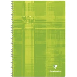 Clairefontaine - Cahier à spirale A4 (21x29,7 cm) - 100 pages - petits carreaux (5x5 mm) - disponible dans différentes couleurs