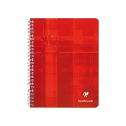 Clairefontaine - Cahier à spirale 17 x 22 cm - 100 pages - petits carreaux (5x5 mm) - disponible dans différentes couleurs