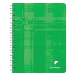 Clairefontaine - Cahier à spirale 17 x22 cm - 180 pages - grands carreaux (Seyes) - disponible dans différentes couleurs
