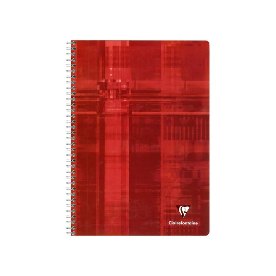 Clairefontaine - Cahier à spirale A4 (21x29,7 cm) - 180 pages - petits carreaux (5x5 mm) - disponible dans différentes couleurs