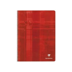 Clairefontaine - Cahier à spirale 24 x 32 cm - 100 pages - grands carreaux (Seyes) - disponible dans différentes couleurs