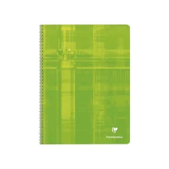 Clairefontaine - Cahier à spirale 24 x 32 cm - 100 pages - grands carreaux (Seyes) - disponible dans différentes couleurs