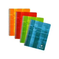 Clairefontaine - Cahier à spirale 17 x 22 cm - 180 pages - petits carreaux (5x5 mm) - disponible dans différentes couleurs