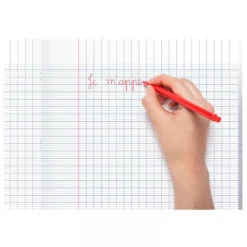 Clairefontaine - Cahier magique ardoise 17 x 22 cm - 48 pages - grands carreaux (Seyes) - couverture effaçable double-face