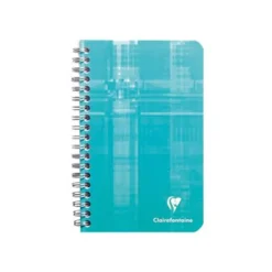 Clairefontaine - Carnet à spirale 11 x 17 cm - 100 pages - petits carreaux (5x5 mm) - disponible dans différentes couleurs
