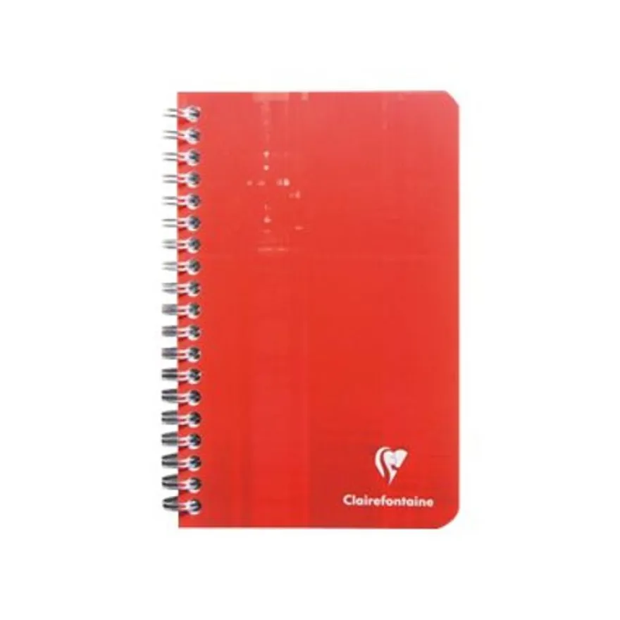 Clairefontaine - Carnet à spirale 11 x 17 cm - 100 pages - petits carreaux (5x5 mm) - disponible dans différentes couleurs