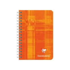 Clairefontaine - Carnet à spirale 9 x 14 cm - 100 pages - petits carreaux (5x5 mm) - disponible dans différentes couleurs