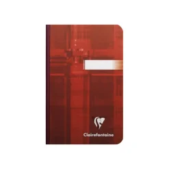 Clairefontaine - Carnet broché 9 x 14 cm - 192 pages - petits carreaux (5x5 mm) - disponible dans différentes couleurs