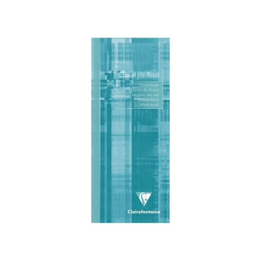 Clairefontaine - Carnet de bord enseignant - 8,5 x 20 cm - 32 pages - disponible dans différentes couleurs