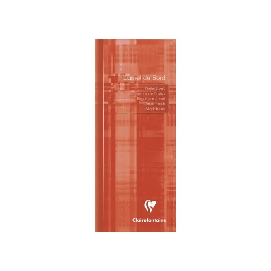 Clairefontaine - Carnet de bord enseignant - 8,5 x 20 cm - 32 pages - disponible dans différentes couleurs