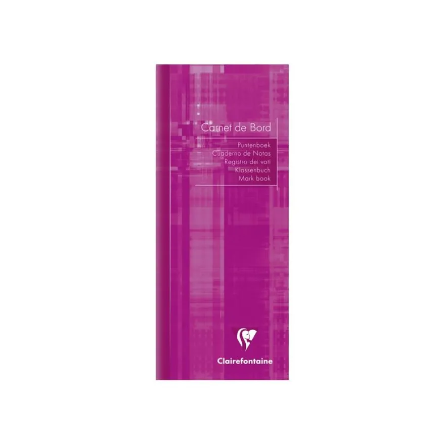 Clairefontaine - Carnet de bord enseignant - 8,5 x 20 cm - 32 pages - disponible dans différentes couleurs