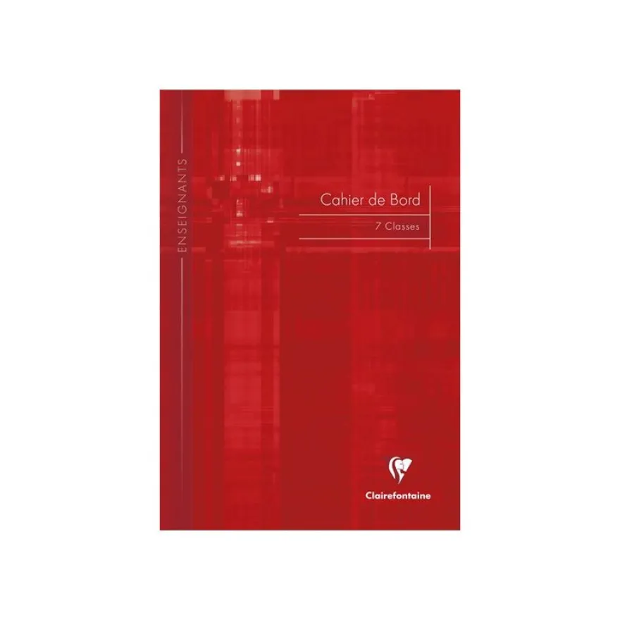 Clairefontaine - Carnet de bord enseignant (7 classes) - A4 - 48 pages - disponible dans différentes couleurs