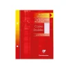 Clairefontaine - copies doubles - 200 pages - 17x22 cm - grands carreaux (Seyes) - perforées