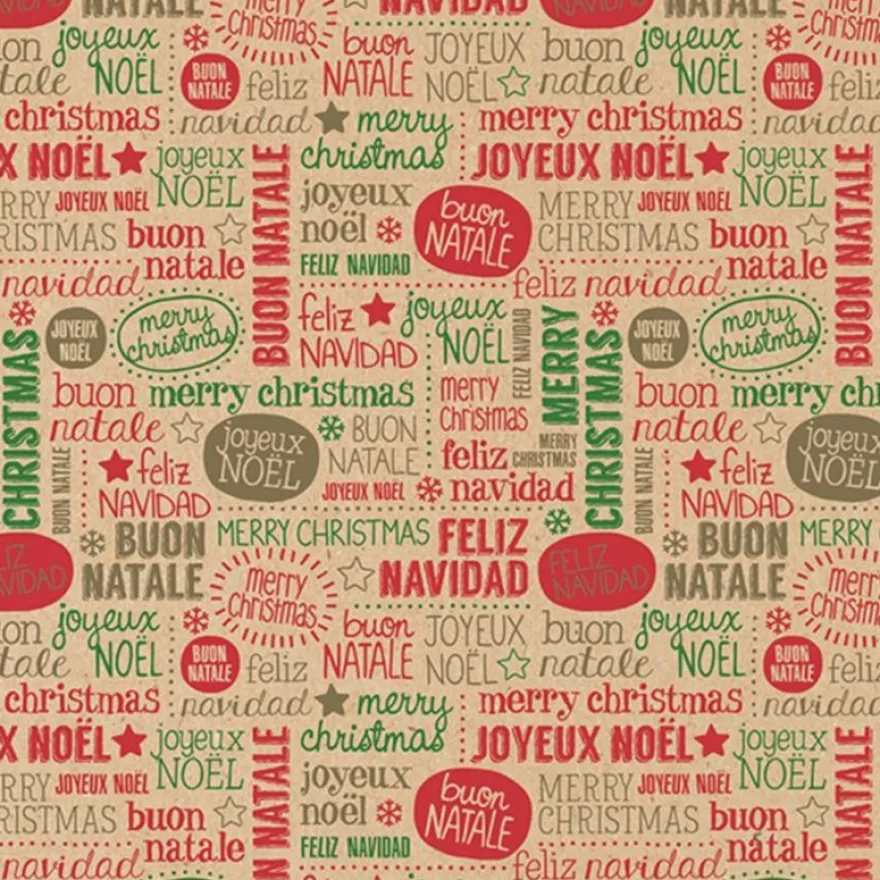 Clairefontaine - Papier cadeau - 70 cm x 2 m - 60 g/m² - différents motifs Noël