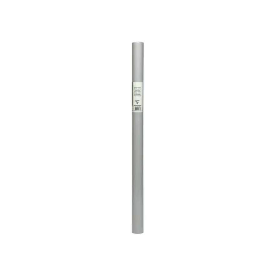 Clairefontaine - Papier cadeau kraft - rouleau de 10 m x 70 cm- gris