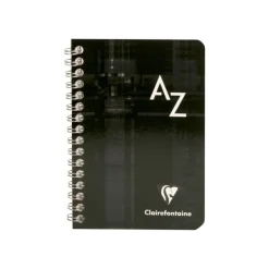 Clairefontaine - Répertoire à spirale 9,5 x 14 cm - 100 pages - petits carreaux (5x5 mm) - disponible dans différentes couleurs