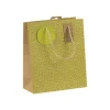 Clairefontaine - Sac cadeau kraft - néon jaune fluo - 21,5 cm x 10,2 cm x 25,3 cm