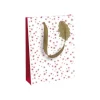 Clairefontaine - Sac cadeau - 26,5 cm x 14 cm x 33 cm - pomme d'amour blanc/rouge