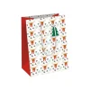 Clairefontaine - Sac cadeau - 21,5 cm x 10,2 cm x 25,3 cm - flocons blanc