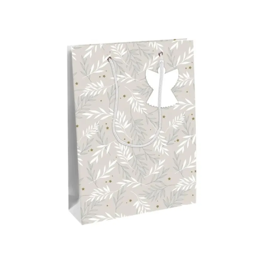 Clairefontaine - Sac cadeau - 26,5 cm x 14 cm x 33 cm - lin/blanc