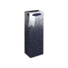 Clairefontaine - Sac cadeau spécial bouteille - pluies d'étoiles bleu - 12,7 cm x 9 cm x 35,5 cm