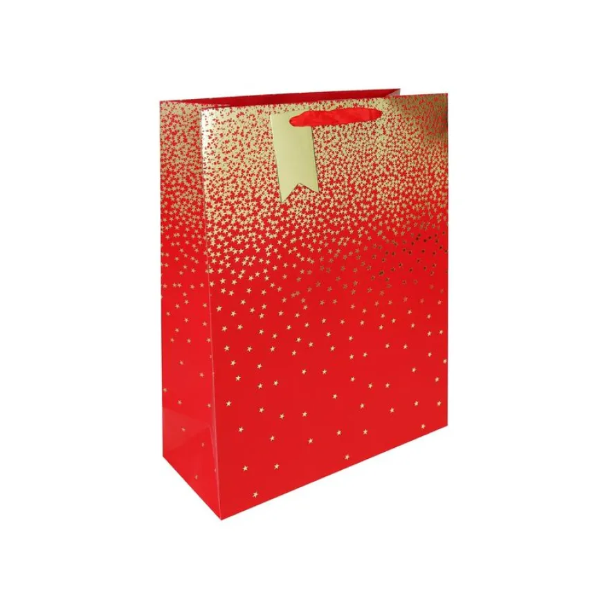 Clairefontaine - Sac cadeau grand 26,5 x 14 x 33 cm - dégradé - rouge