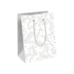 Clairefontaine - Sac cadeau - 21,5 cm x 10,2 cm x 25,3 cm - blanc/gris