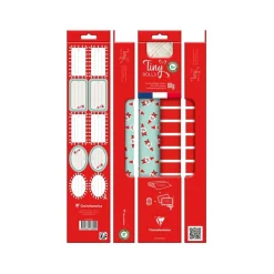 Clairefontaine - Set d'emballage cadeaux rouge/bleu - Tiny Rolls