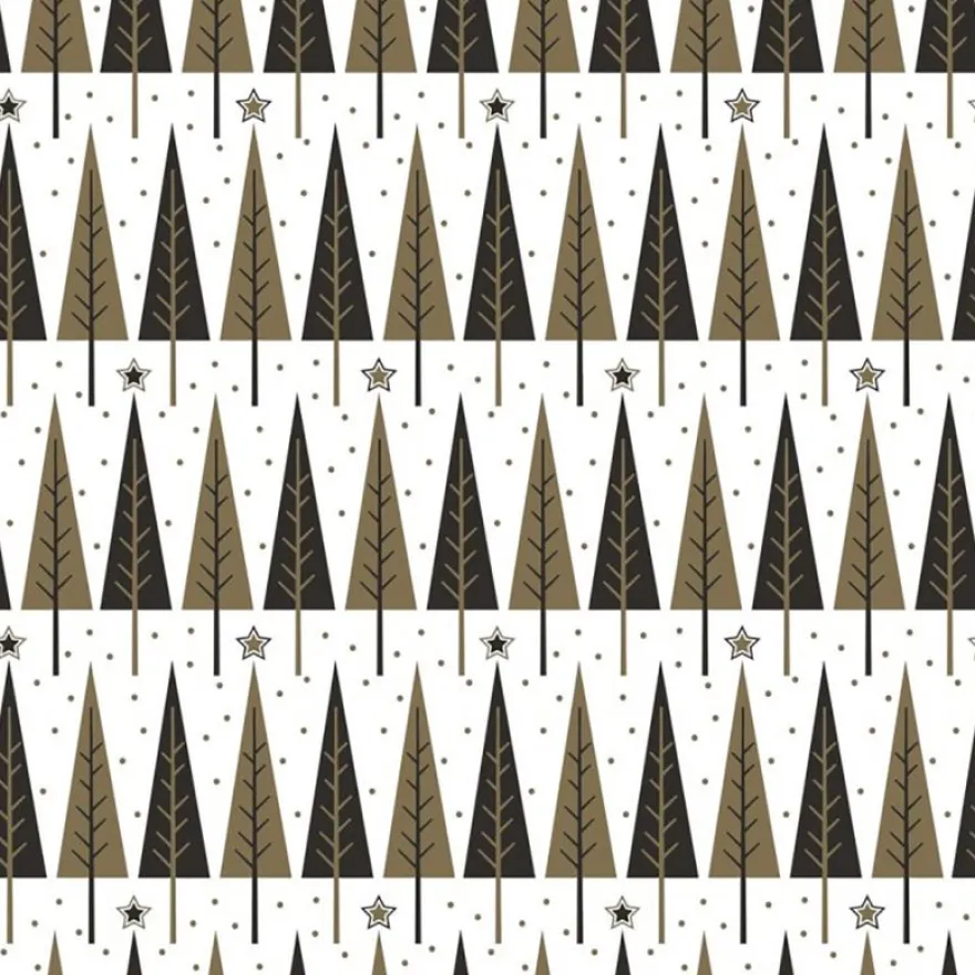 Clairefontaine Alliance - Papier cadeau - 70 cm x 50 m - 60 g/m² - motif Noël sapins