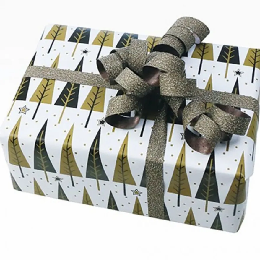 Clairefontaine Alliance - Papier cadeau - 70 cm x 50 m - 60 g/m² - motif Noël sapins