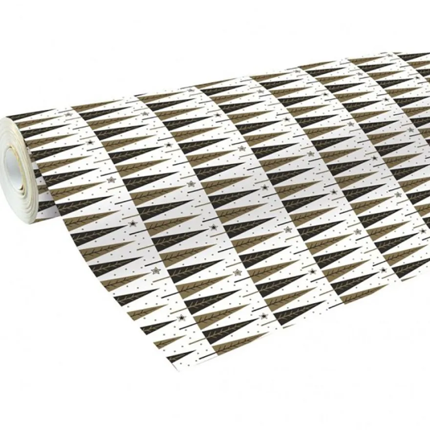 Clairefontaine Alliance - Papier cadeau - 70 cm x 50 m - 60 g/m² - motif Noël sapins