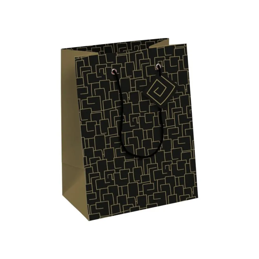 Clairefontaine Archi - Sac cadeau moyen 21,5 x 10,2 x 25,3 cm - noir