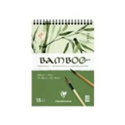 Clairefontaine Bamboo - Bloc encollé aquarelle - 15 feuilles - A3 - 250 gr