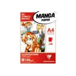 Clairefontaine BD Comics Manga illustrations - Bloc de dessin - A4 - 50 feuilles - 100 gr