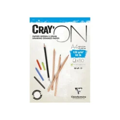 Clairefontaine Cray'On - papier à dessin - A4 - 50 feuilles