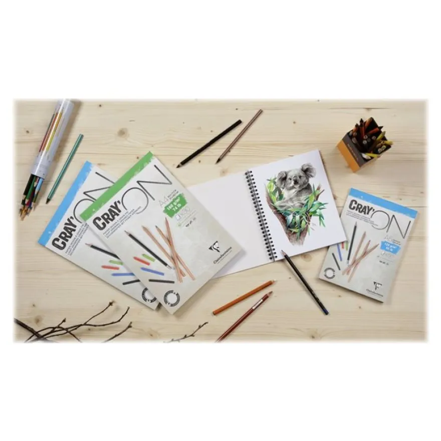 Clairefontaine Cray'On - papier à dessin - A4 - 50 feuilles