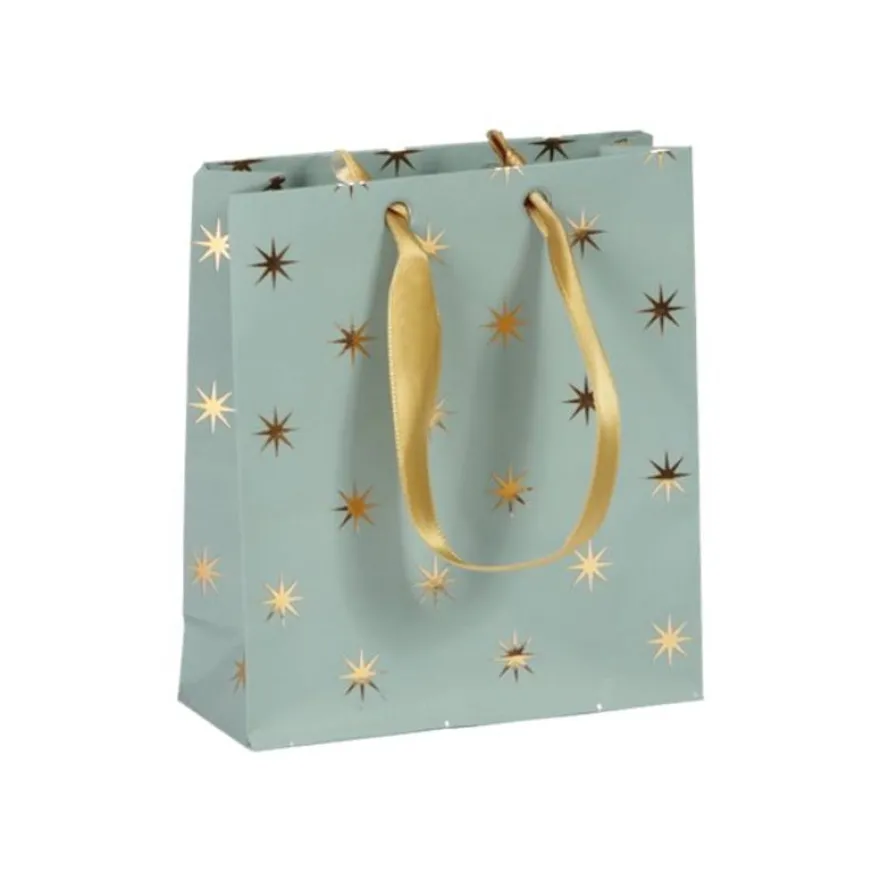 Clairefontaine Dans les bois - Sac cadeau small - 12 cm x 4,5 cm x 13,5 cm - vert