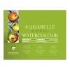 Clairefontaine Etival - Bloc de papier aquarelle grain torchon - 25 feuilles 24 x 30 cm - 300 g/m²